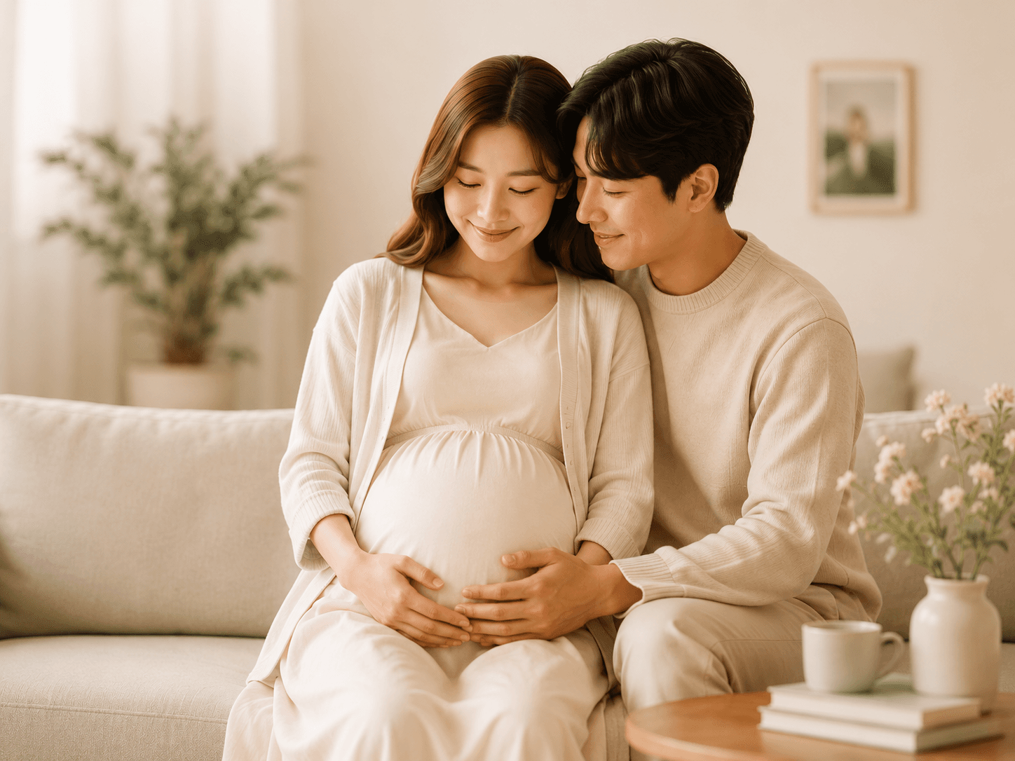 새로운 가족을 준비하는 부부